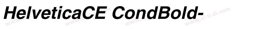 HelveticaCE CondBold字体转换